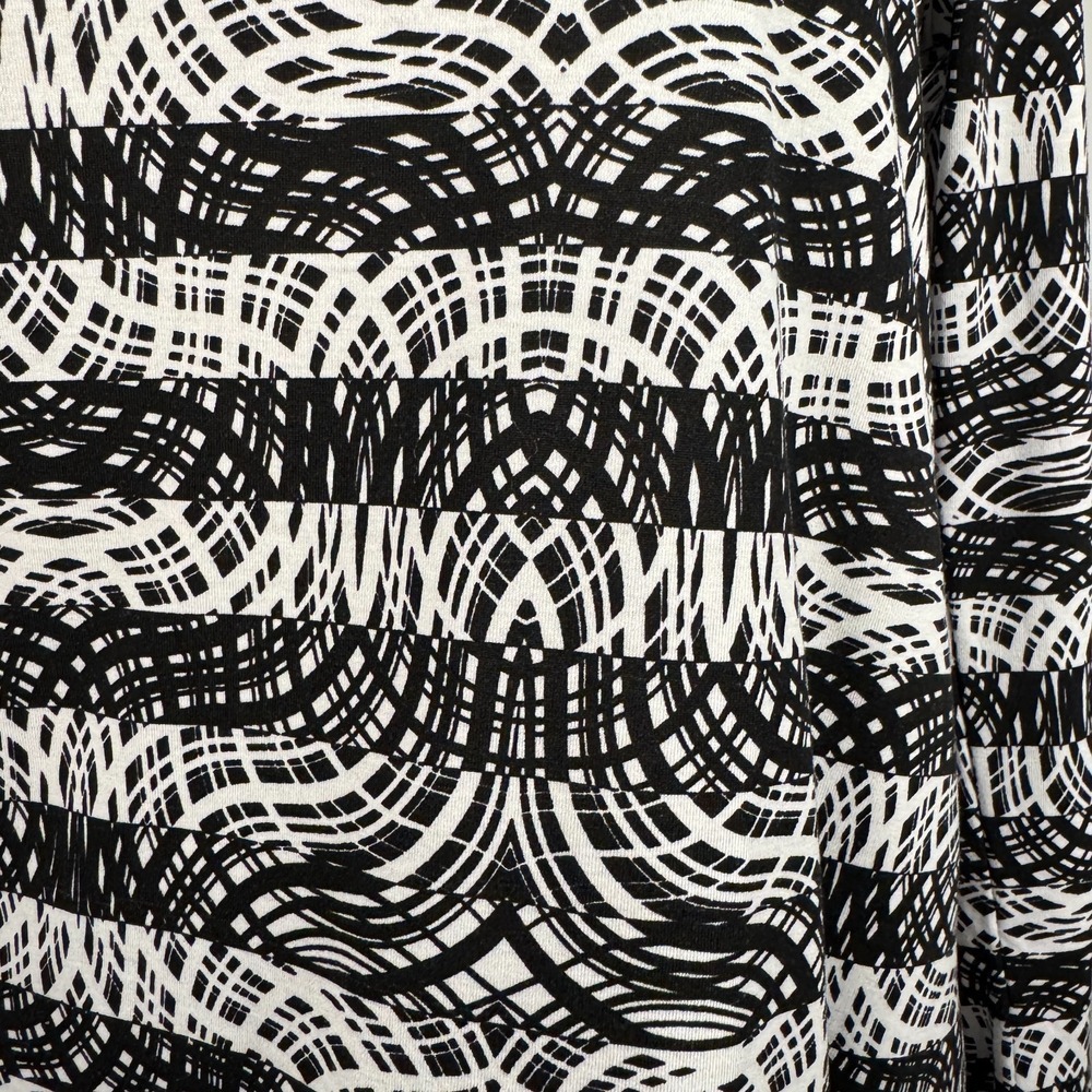 Celestial Print Tunic Blouse Black White Women's Medium Whimsigoth Soft Grunge - Picture 6 of 9